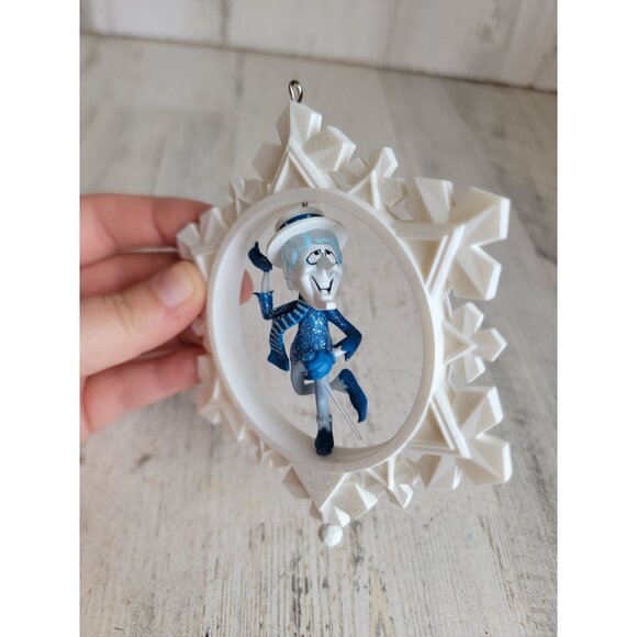 Hallmark snow mister spinning snowflake glitter ornament Xmas - Picture 3 of 6
